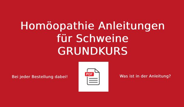 Homöopathie Anleitung für Schweine Grundkurs